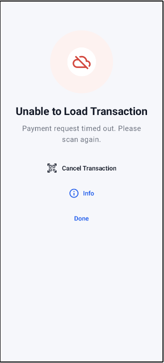 FPConnector payment timeout screen