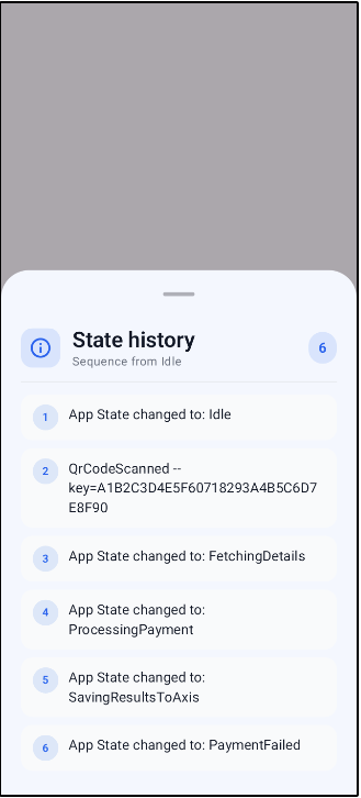 FPConnector State History Screen
